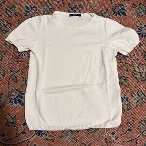 Brandy Melville Off-White Knit Top